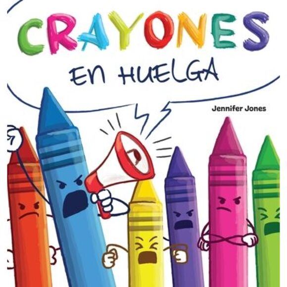 Crayones en Huelga: Un libro infantil divertido, con rimas y leído en voz alta s - Picture 1 of 1